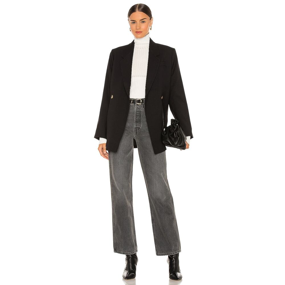 RE/DONE Vintage Ash Grey 90s High-Rise Loose Straight-Leg Jeans Size 23 NWT
